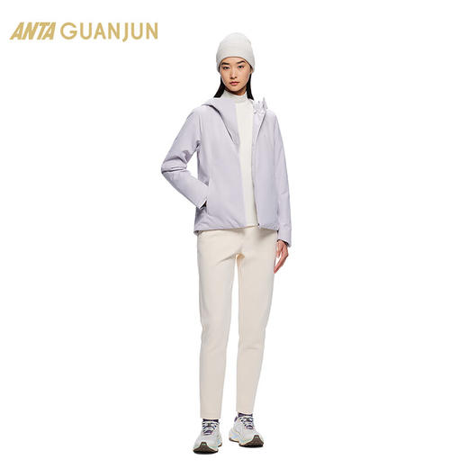 安踏冠军全天候系列丨轻暖绒运动裤女子防泼水直筒长裤162440306 商品图0