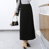 MYX-BFZY-H2698-L通勤时尚直筒裙一片式高腰半身裙2024年秋冬款长款加厚毛呢包臀裙 商品缩略图2