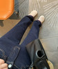 老米优品🎈3-5天！薄绒款！防褪色工艺《复古撞色设计植绒窄版直筒牛仔裤》柔软，微弹，温暖，bai搭！K241121B 商品缩略图12