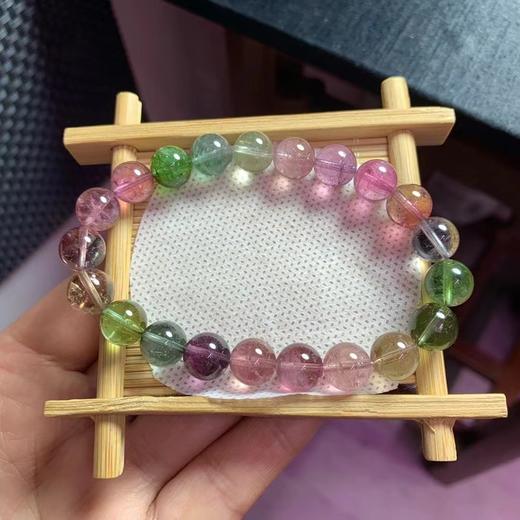 9mm单圈马卡龙彩虹碧玺手串 商品图1