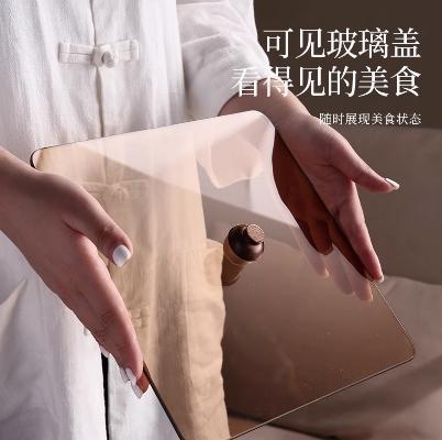 南美花梨木方形双层果盒 商品图4