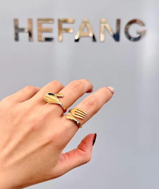 何F迷你餐具小清新戒指 商品图2