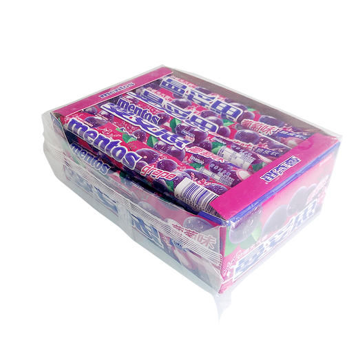 曼妥思葡萄味脆皮软心珠劲嚼充气糖37g*15支 商品图1