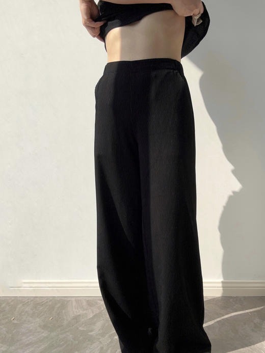 Semplicita｜Z03 直筒裤 [ 黑条 ] 商品图1