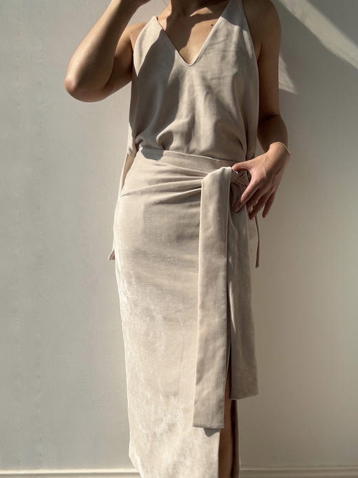 Semplicita｜Z07 系带半身裙 [ 奶油白 ] 商品图0