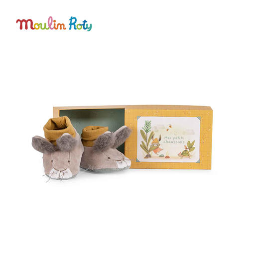 Moulin Roty 小绵羊云朵婴儿学步鞋 礼品礼盒 适合年龄0岁+ 雨后精灵系列 715010 商品图6