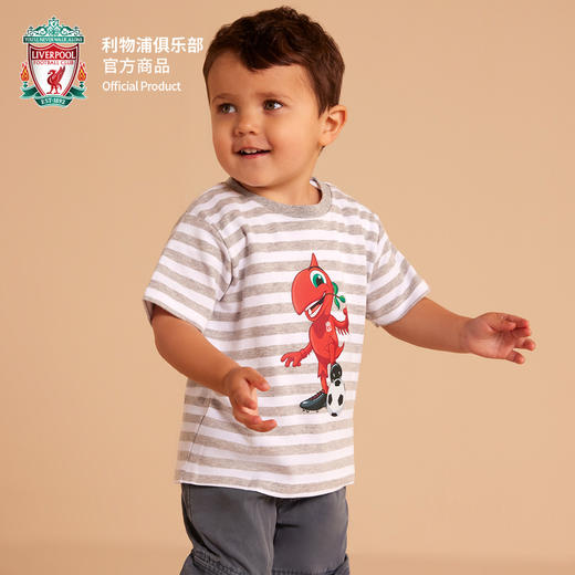 【官网同款】利物浦俱乐部 | 进口童装条纹印花短袖两件套T恤 商品图4