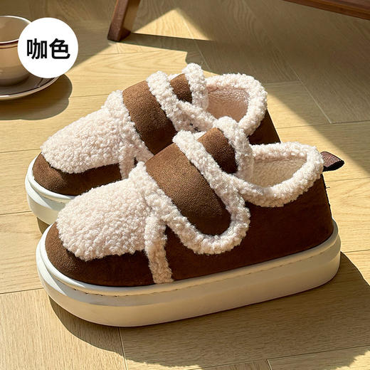 【暖暖棉鞋，柔软舒适】新款加绒加厚的包跟棉拖鞋女，舒适保暖，步履如飞。情侣棉鞋男也是不错的选择，防滑耐磨，多种颜色可选。室内家居、办公室白领都适用，让你的冬季更加温暖！ 商品图13