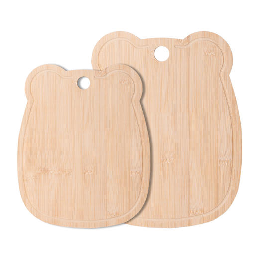 【小熊木质砧板，家厨必备】厨房新手必备客满多砧板，小熊造型，防溢凹槽，竹木加厚材质，让你从此告别菜板滑动。轻便易携，实木切菜板，切水果的好帮手，家用必备之良品！ 商品图6