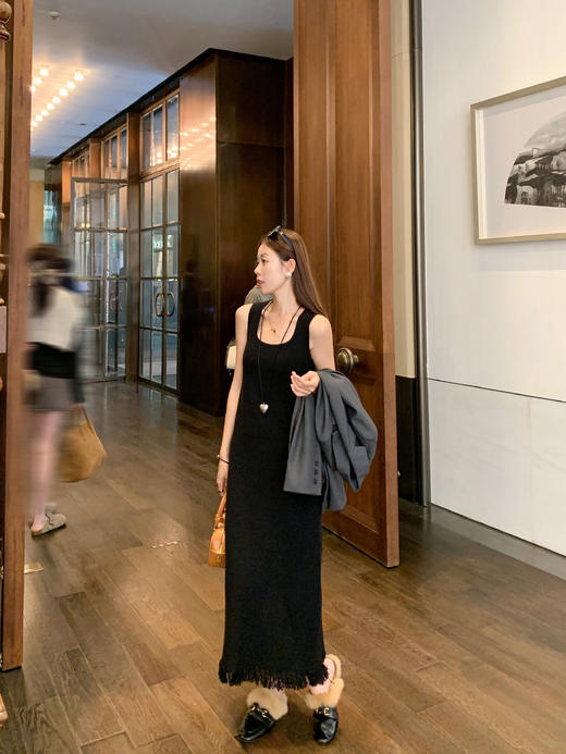 【169元任选2件】最后一波现货！气质百搭裙摆流苏设计背心连衣裙 商品图10