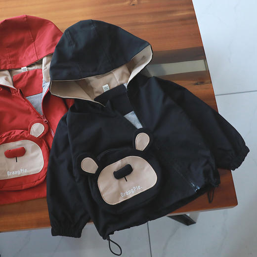 【春秋双层外套，轻薄不挑人】宝宝春秋新款上衣 男童女童秋季双层外套 小童韩版休闲冲锋衣-QQ 商品图1