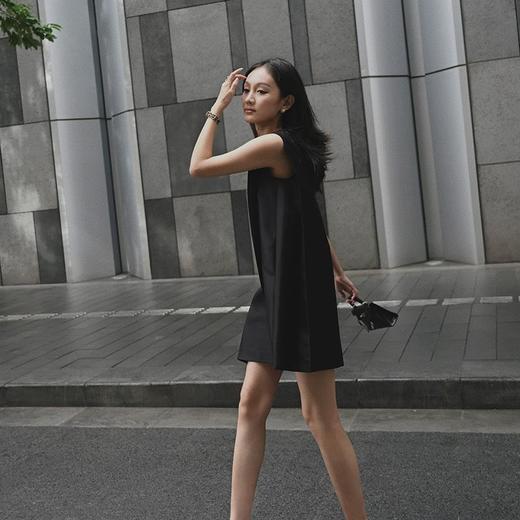 【顺丰包邮】81320 洛诗琳高级感极简H型厢式宽松百搭丝毛连衣裙01019 商品图4