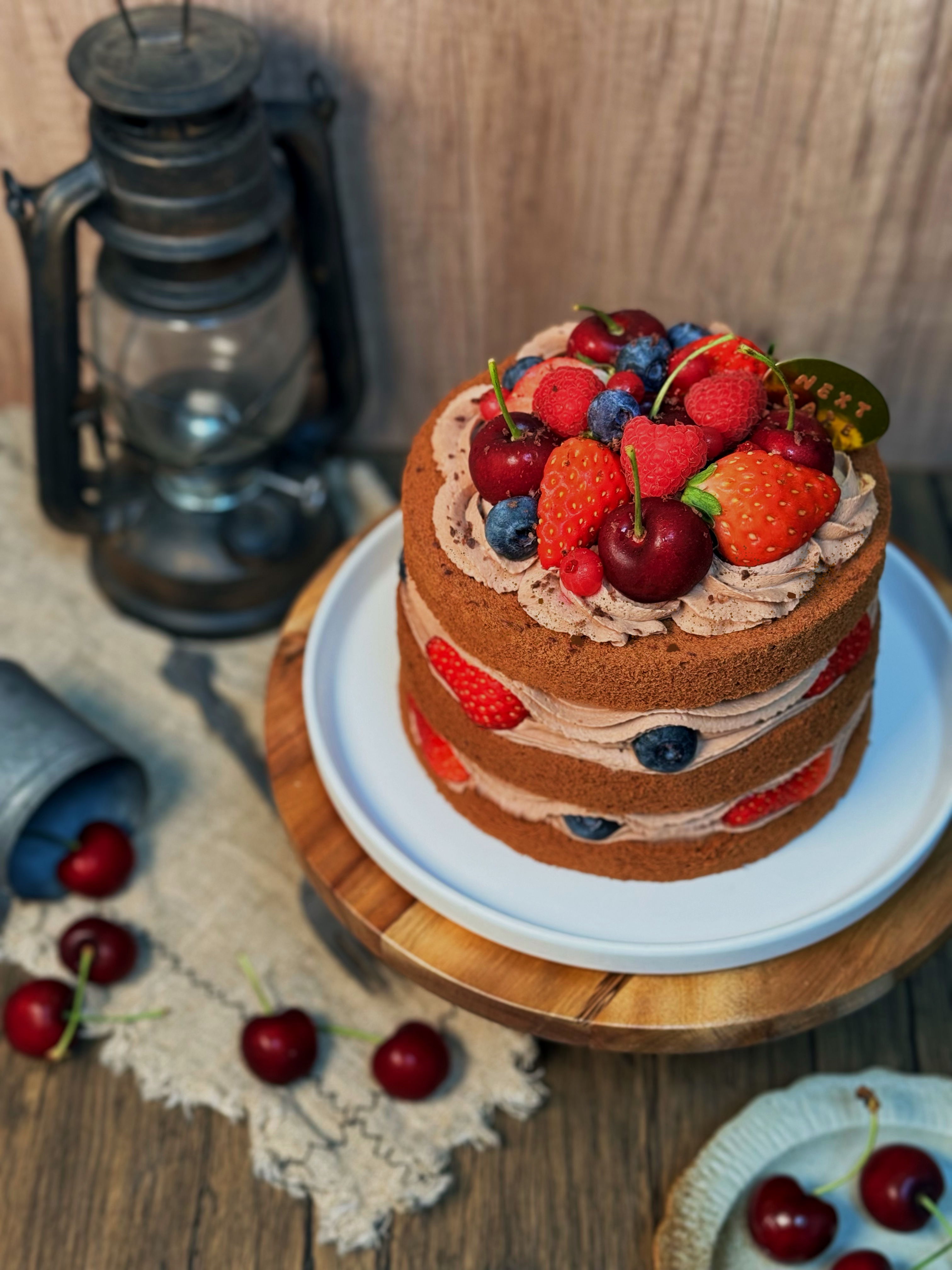 黑森林莓果裸蛋糕（无酒精）