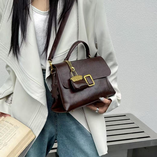 经典鲨2024年冬季新款气质简约手提斜挎包KGB37-D561801 商品图1