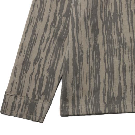 T412新款潮牌树纹肌理条纹设计T恤男女休闲宽松时尚长袖百搭上 商品图4