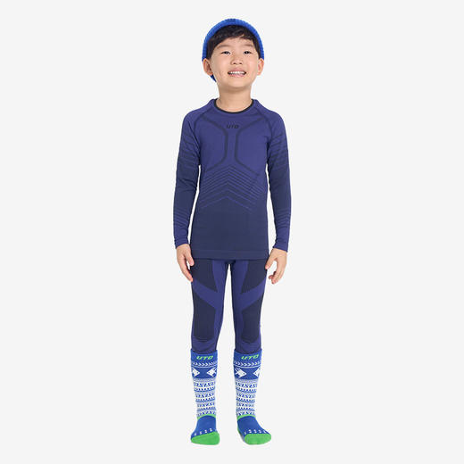 UTO/悠途户外运动炭能儿童款保暖套装薄款弹力保暖长袖内衣秋冬季 商品图6