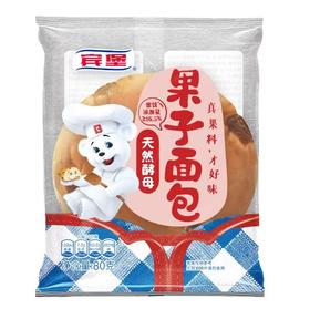 宾堡天然酵母果子面包80g