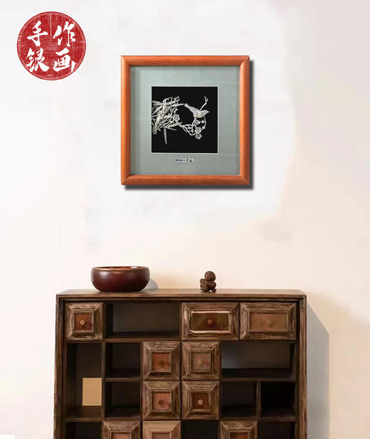【花鸟图】纯银壁画装饰画挂画 商品图1