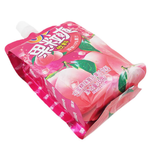 喜之郎cici果粒爽水蜜桃味复合果汁饮料350ml 商品图1