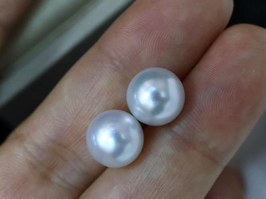 10mm-11mm澳白对珠裸珠 商品图4