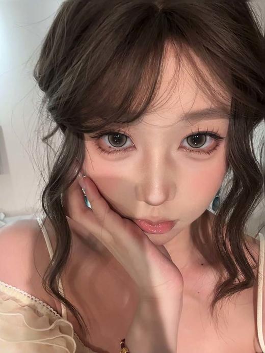 Hanawink 半年抛美瞳 泡泡糖棕 直径14.5mm着色13.7mm 商品图1