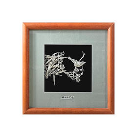 【花鸟图】纯银壁画装饰画挂画