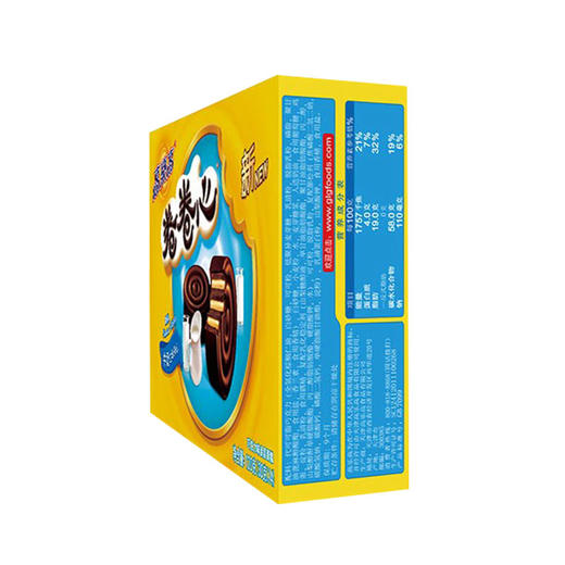 高乐高卷卷心巧克力味涂层蛋糕牛奶口味夹心120g 商品图1