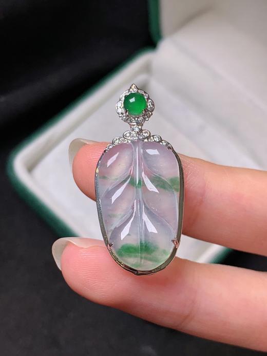 叶子翡翠吊坠 商品图1