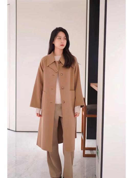 【高品质私服】【IC全羊绒双面呢插肩袖大衣】舒适廓形，简约大气，对身材包容度高【无标出货 介意慎拍】 商品图10