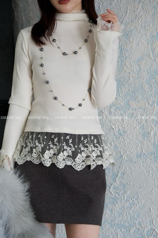 【门店同款】ENJOY冬季高腰防走光毛呢半裙 160094894 商品图0