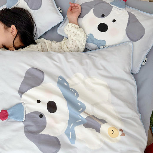 【宿舍儿童床 】ins风100支纯棉磨毛四件套可爱卡通棉磨毛四件套成人儿童宝宝床纯棉三件套 商品图2