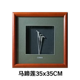 【马蹄莲】纯银壁画装饰画挂画