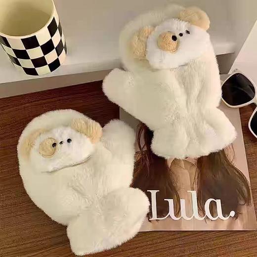 软fufu毛绒手套 商品图6