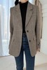 ESTELLICA 棕色通勤感加厚西装外套 15428 商品缩略图0
