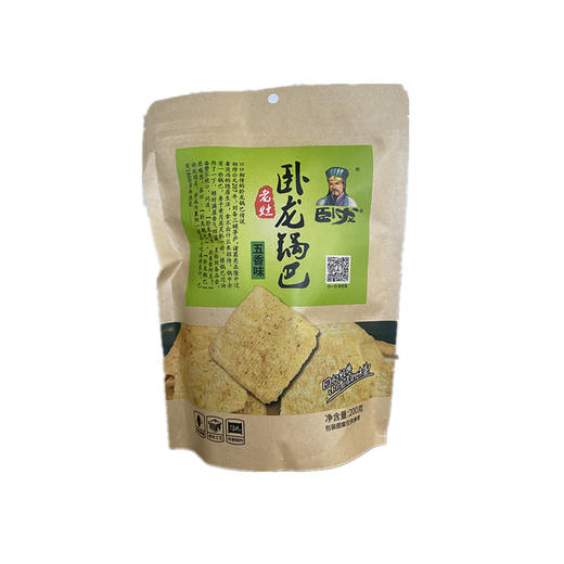 卧龙老灶锅巴五香味200g 商品图0