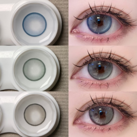 mirage color日抛 冰布鲁 蓝/野茶子 绿/黑曼巴 灰 14.5mm 日抛无售后！！！有同款半年抛可联系客服