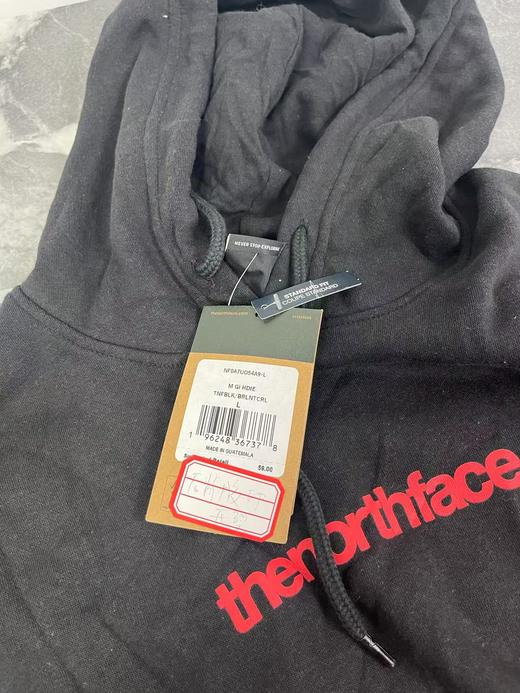 瑕疵THE NORTH FACE/北面  男士背后印花袋鼠兜连帽卫衣 商品图2