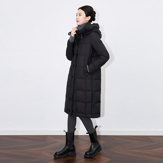 【高货wl】全新升级【铂金会员735/天猫989/差价254】(14248) 洛诗琳2024冬季新款通勤休闲宽松连帽过膝长款保暖羽绒服 商品图3
