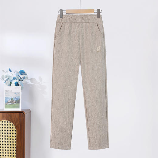 AD1759中年妈妈装秋冬装休闲长裤中老年女装加绒加厚保暖松紧腰高腰裤子 商品图2