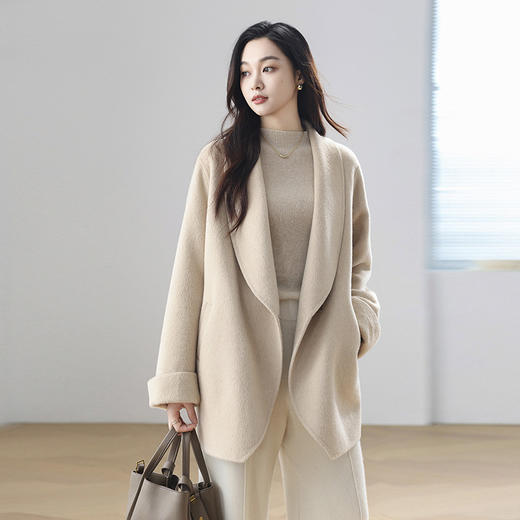 （纱线克重均升级）火桐hooton 无缝一体半高领山羊绒打底衫24A221 商品图6