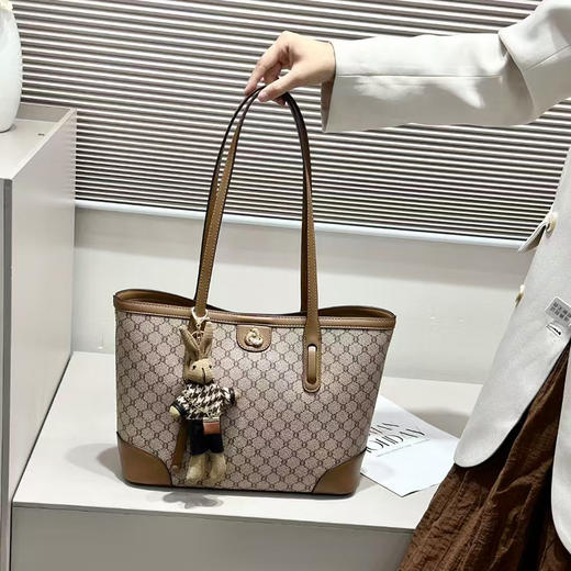 经典鲨2024年冬季新款大容量纯色简约单肩手提包托特包KGB31-D588281 商品图1