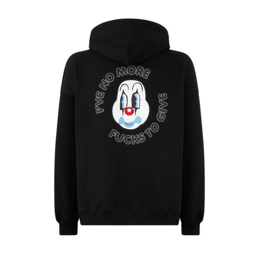 GCDS 男士小丑徽标印花棉质连帽卫衣 黑色 A2CM1905JB499 商品图1