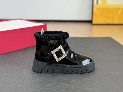 Roger Vivier 经典钻扣羊毛雪地靴 商品图11