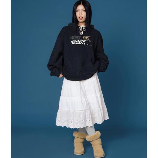 CryingCenter 豹纹斑马纹立体发泡连帽卫衣 哭喊中心 商品图5