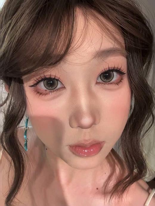 Hanawink 半年抛美瞳 泡泡糖棕 直径14.5mm着色13.7mm 商品图2