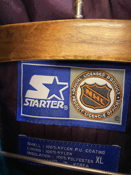 90年代 Vintage STARTER NHL 美国国家冰球联盟 棉服 夹棉外套_CTJK(XL) 商品图3
