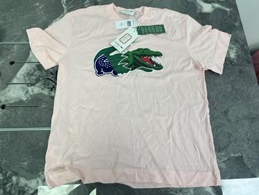 瑕疵法国产 Lacoste/法国鳄鱼 男士夏季新款透气宽松版型圆领短袖T恤