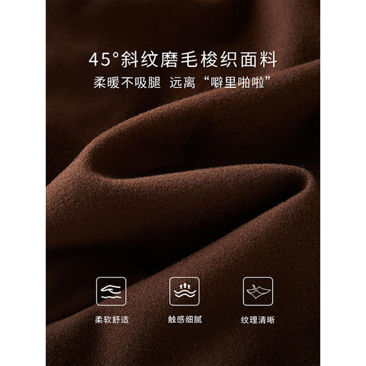 【年终特卖】熙世界复古棕色伞裙半身裙秋冬女2025新款赫本风高腰中长a字裙子 商品图3