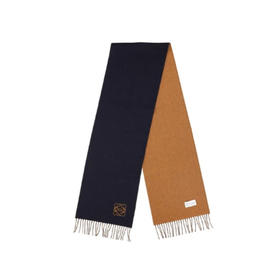 LOEW*罗意威 LOGO图案刺绣围巾 情侣款 男女同款 羊毛围巾（AN）