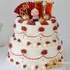 【富贵满堂双层祝寿蛋糕016】 商品缩略图0